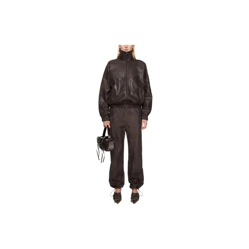Acne Studios High Neck Leather Jacket-2