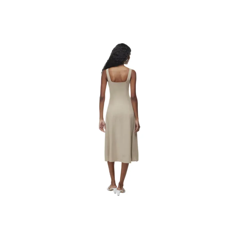 ARITZIA Wilfred Tartelette Dress Slip Dresses Women's Humus Beige/Compost Beige Yellow-4