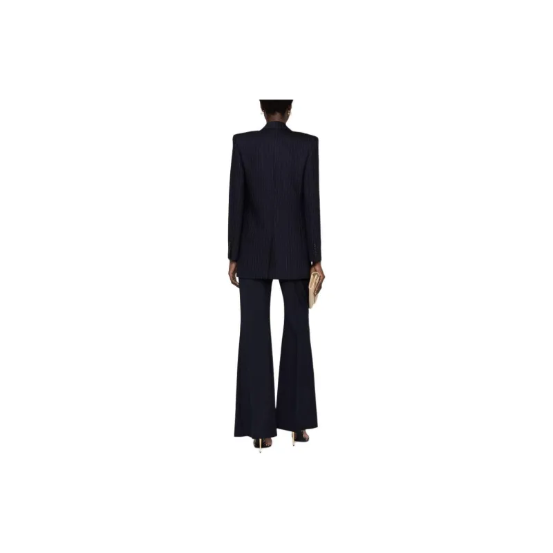 SAINT LAURENT Pinstripe Double breasted Blazer-3