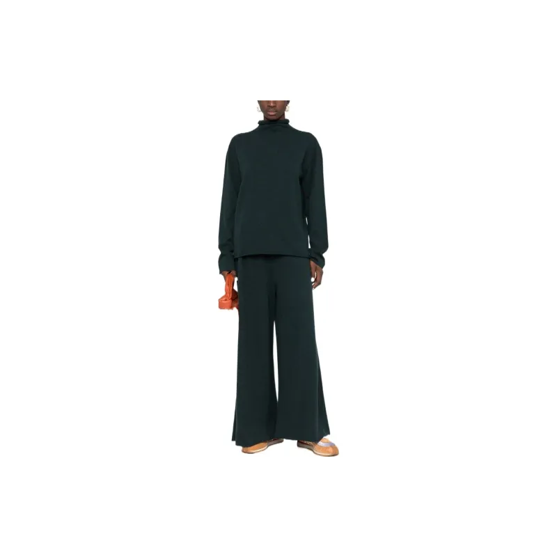 JIL SANDER Drawstring waist Cashmere Trousers-1
