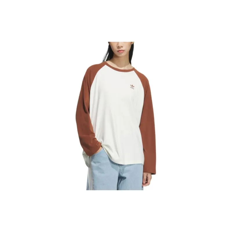 Adidas Originals Adi Color Raglan Sleeve T Shirt Women's White-1