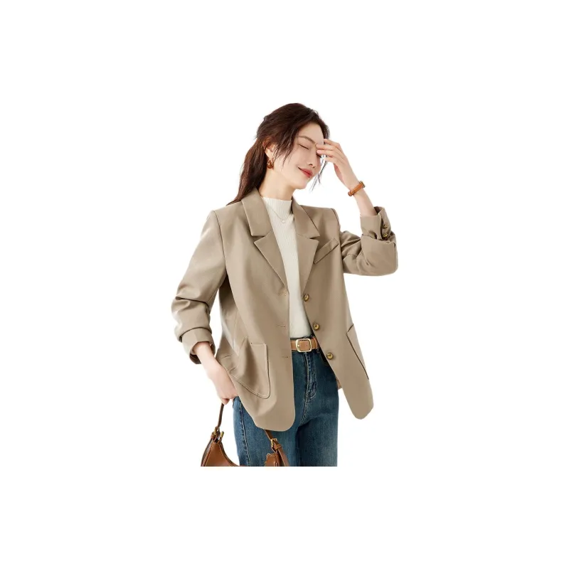 TERRE BLEUE Business Suit Women's Khaki-3