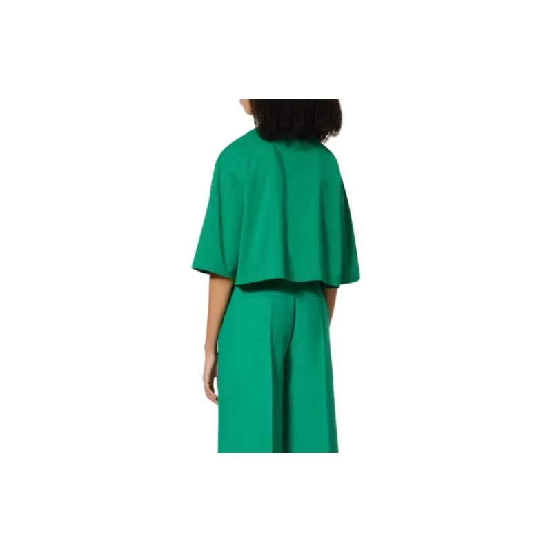 Valentino Crop Tops Women's Green-1