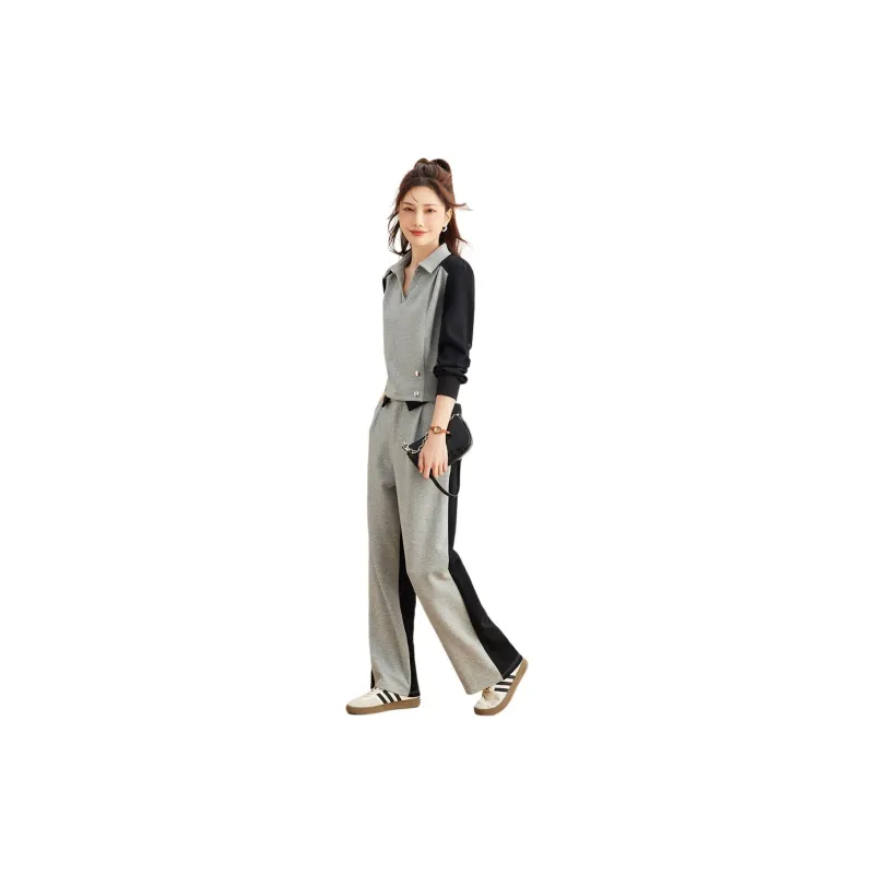 TERRE BLEUE Casual Suit Women's Gray-4