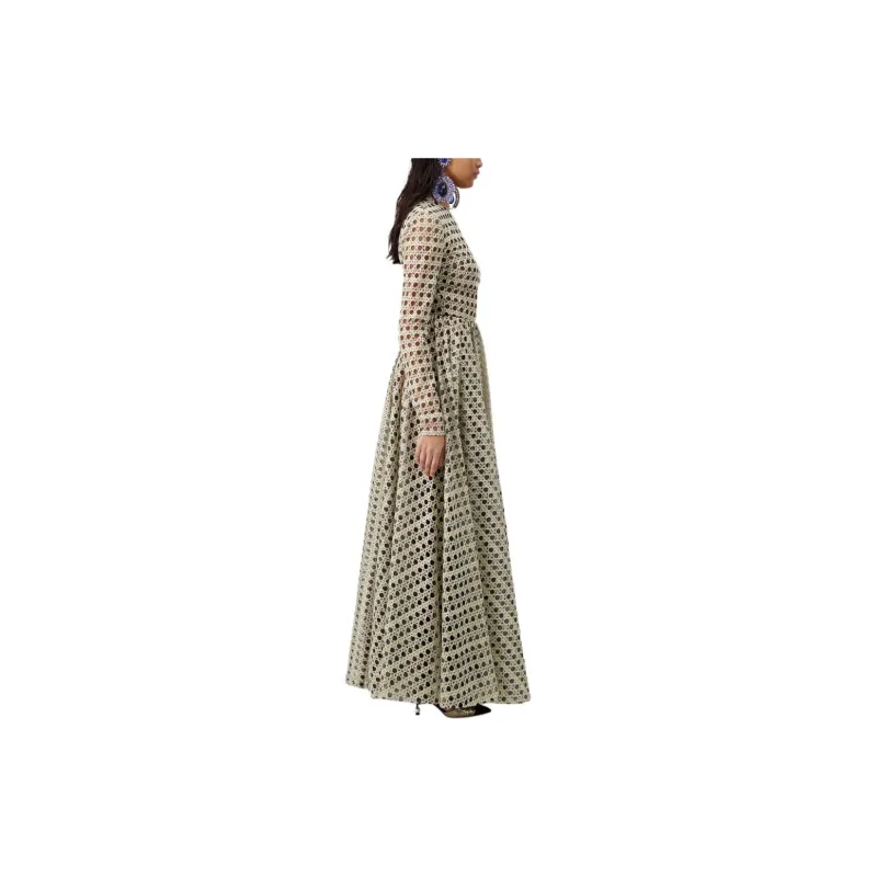 Giambattista Vall Macramé Silk Gown-4