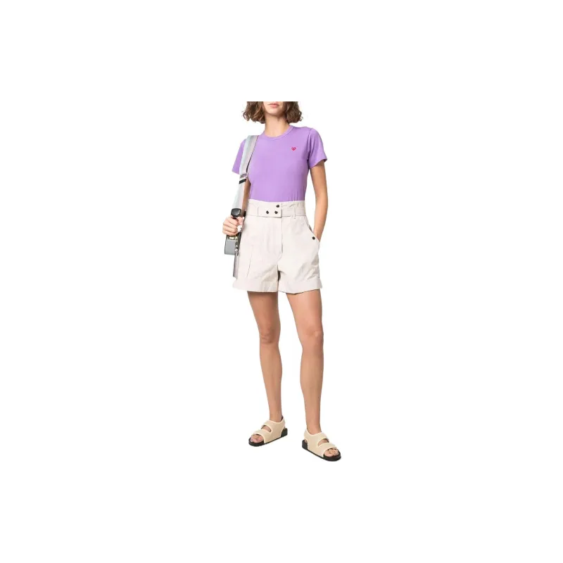 CDG T Shirts Women's Purple-1