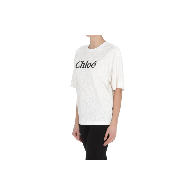 Chloé T Shirts Women's White-6