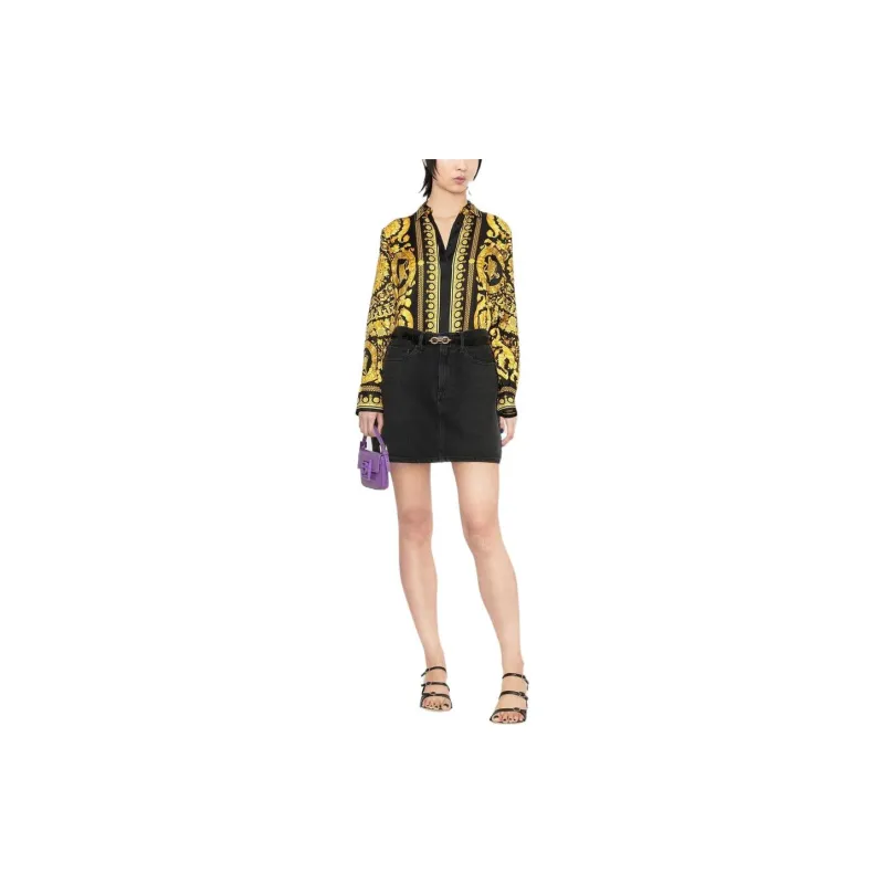 FANSIZHE FW22 Shirt Women's Black Yellow-1