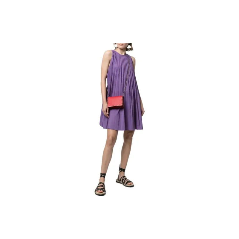 Valentino Sleeveless Dresses Women's Purple-1