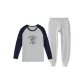 708 Heather Gray & Navy Blue Knight Badge