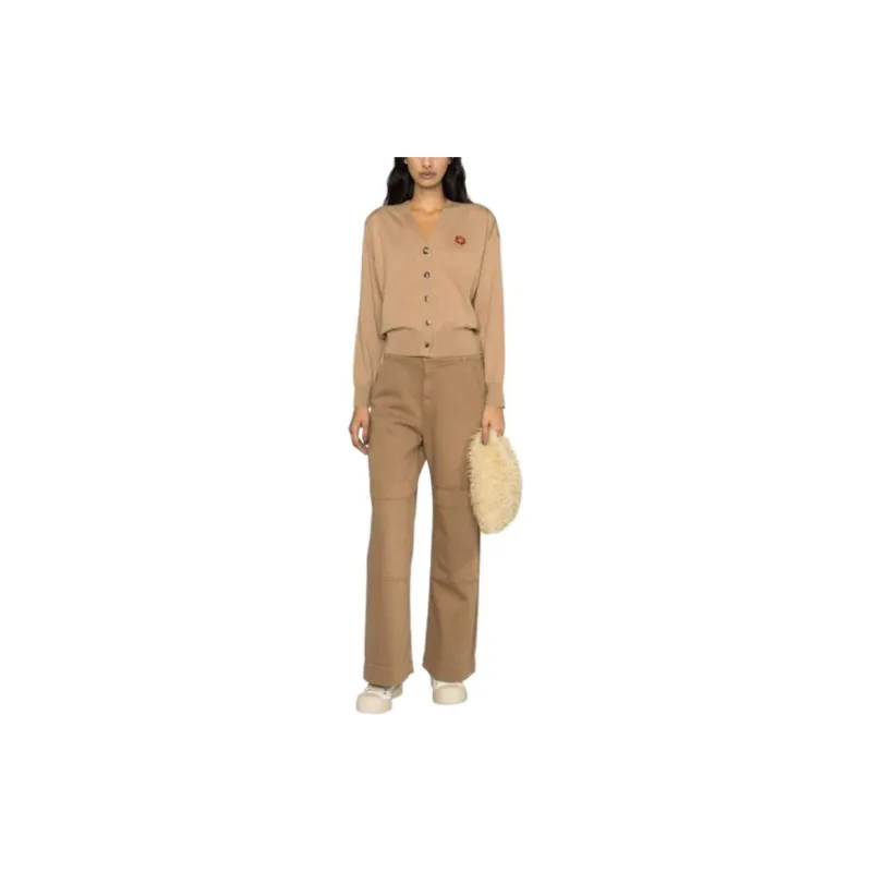 KENZO Boke Flower appliqué Wool Cardigan-2