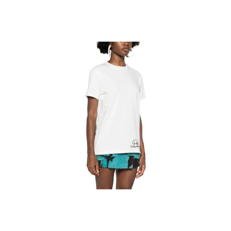 Blumarine Logo print T shirt-3