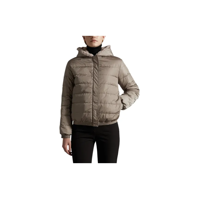 Moncler Down Jackets Women's Beige-2