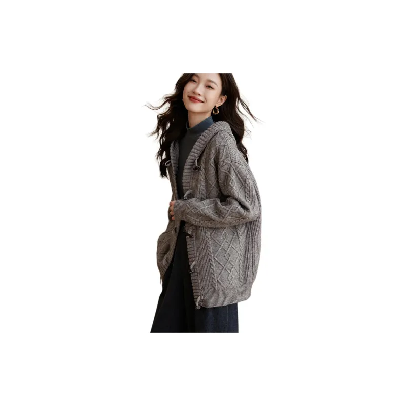 Mo Han Yi Mei Knitwear Women's Heather Gray-1