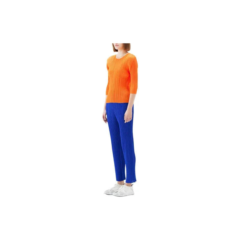 PLEATS PLEASE ISSEY MIYAKE Fully pleated Flared Trousers-4
