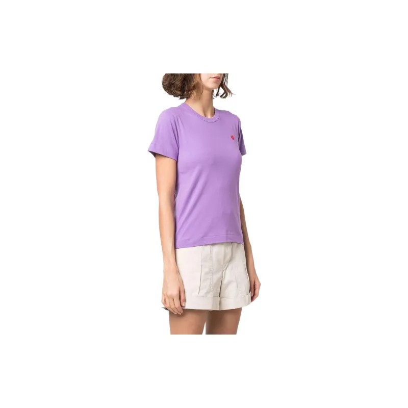 CDG T Shirts Women's Purple-2