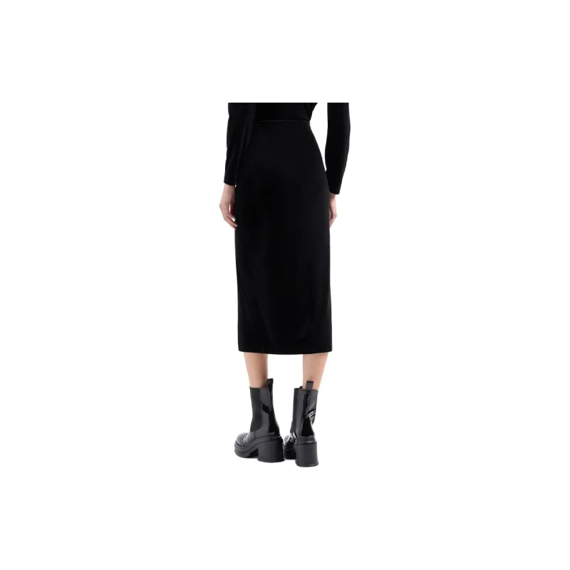 ARMANI EXCHANGEAE FW24 Casual Long Skirt Women's Black-2