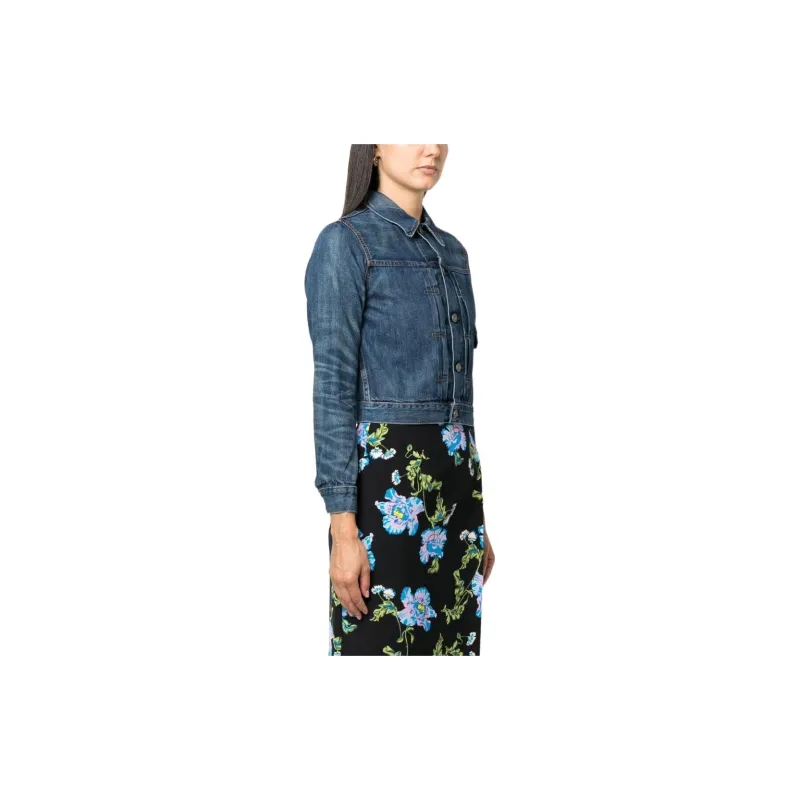Ralph Lauren Rrl Stonewashed Cropped Denim Jacket-3