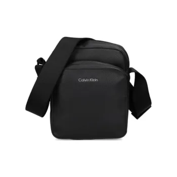 CALVIN KLEIN Polyester Messenger Bag, Shoulder Bag, Crossbody Bag Men's Black