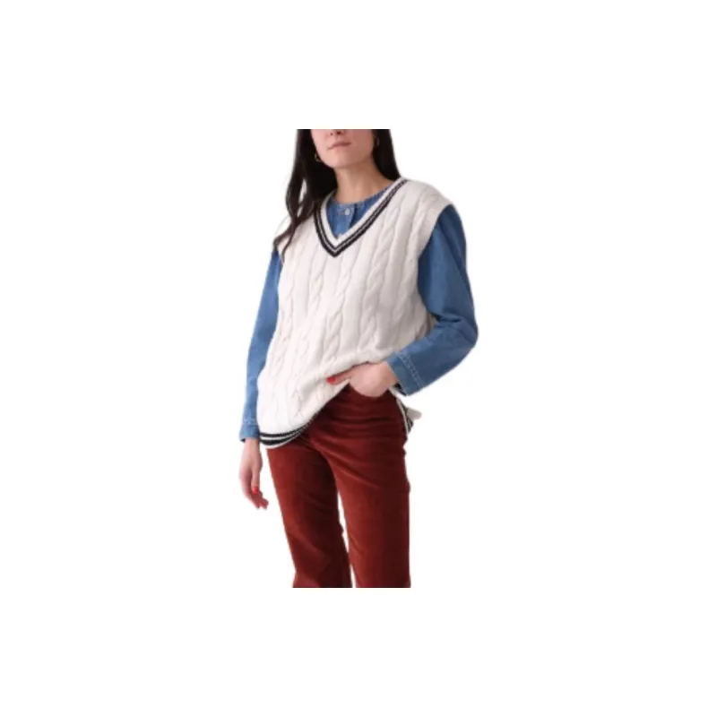 Levis Vests Women's White-2