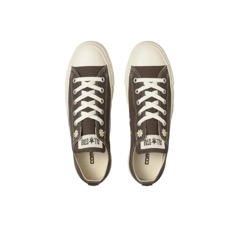 Converse All Star Anti Slip Wear Resistant Low Top Canvas Shoes Unisex Brown-3