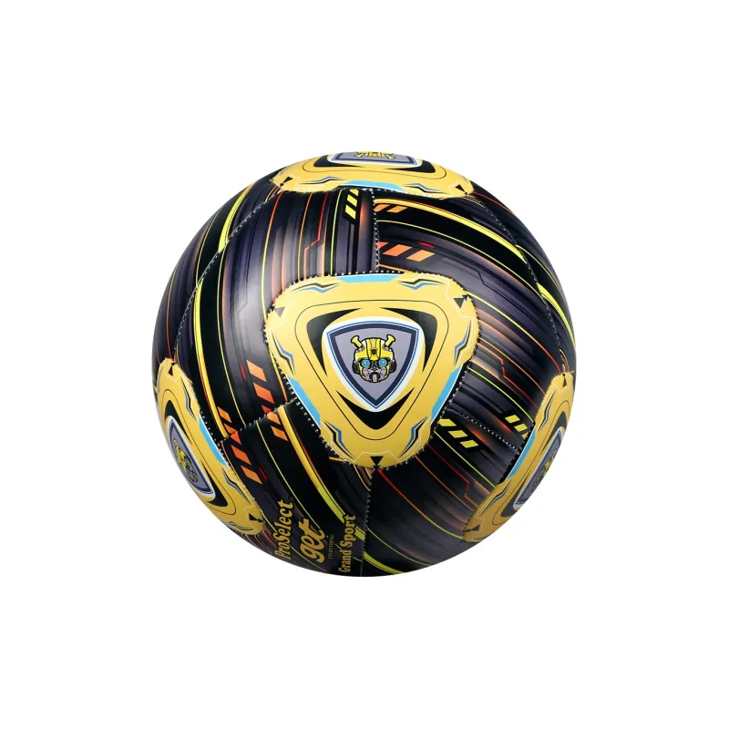 ProSelect x Transformers Size 5 Soccer PU Machine Stitched Soccer Ball Unisex Black Yellow-3