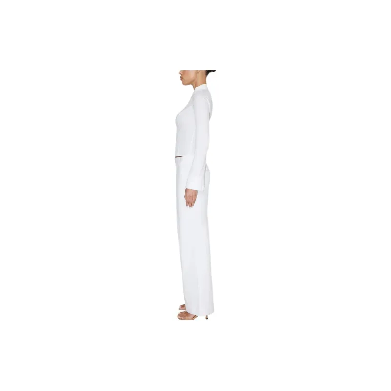 Khy SS24 DROP 007 Poplin Low Rise Trouser Casual Pants Women's White/White-4