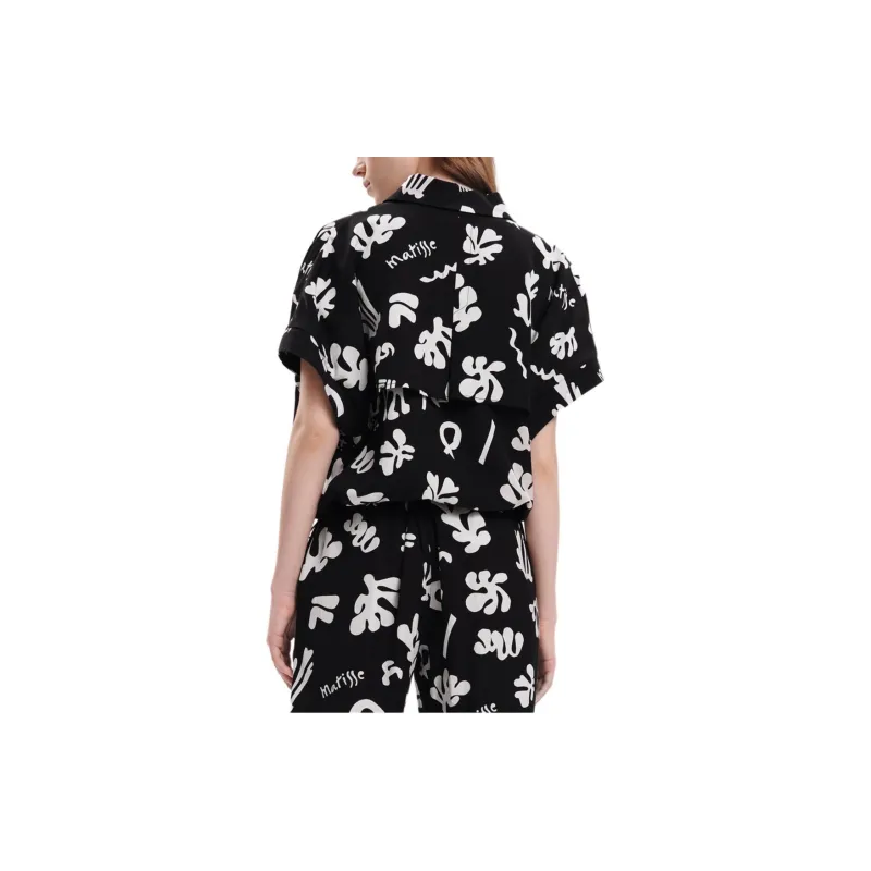 FILA FILA X THE MET Co branded Series Shirt Women's All Over Print-3