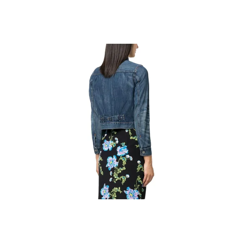 Ralph Lauren Rrl Stonewashed Cropped Denim Jacket-2