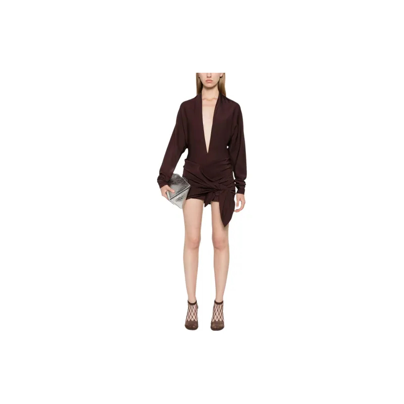 Christopher Esber Tie fastening Wrap Mini Dress-1