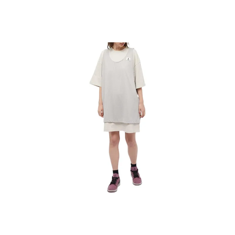 Jordan Sleeveless Dresses Women's Beige-1