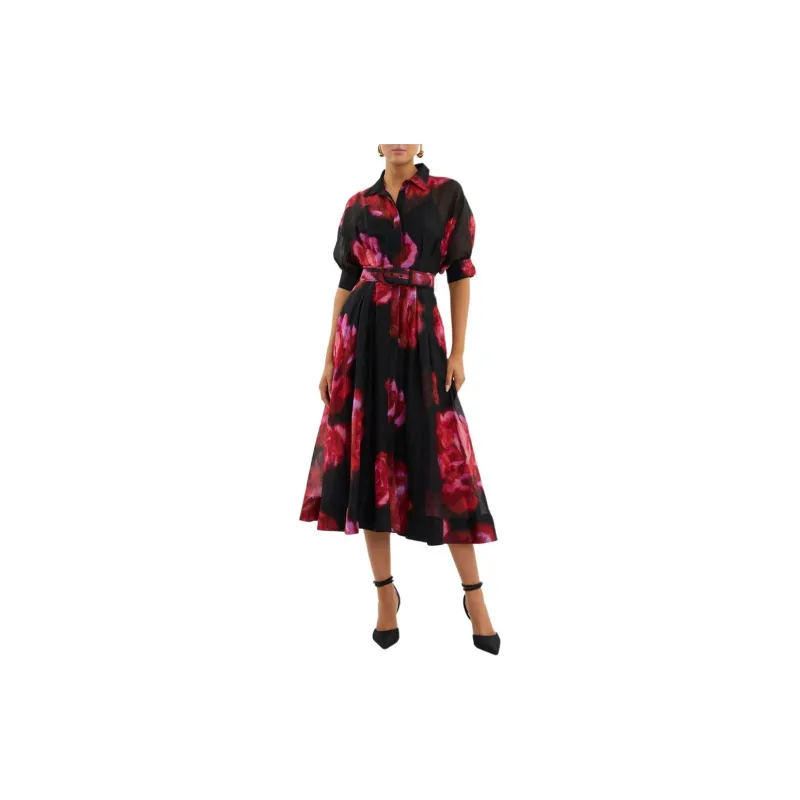 Rebecca Vallance Rosina Floral-print Midi Dress-2