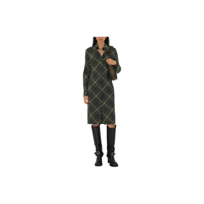 Burberry Check print Shirt Dress-1