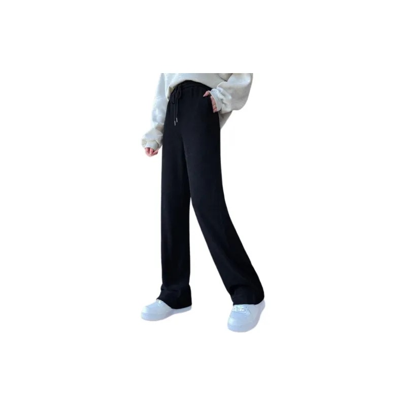 Ya Sheep People Casual Pants Women's Black-2