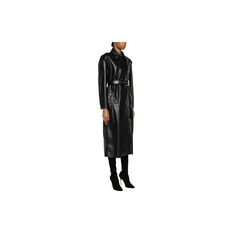 PINKO Biker Belted Trench Coat-1