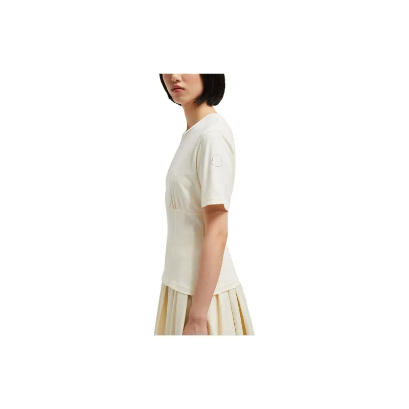 Moncler T Shirts Women's White-2