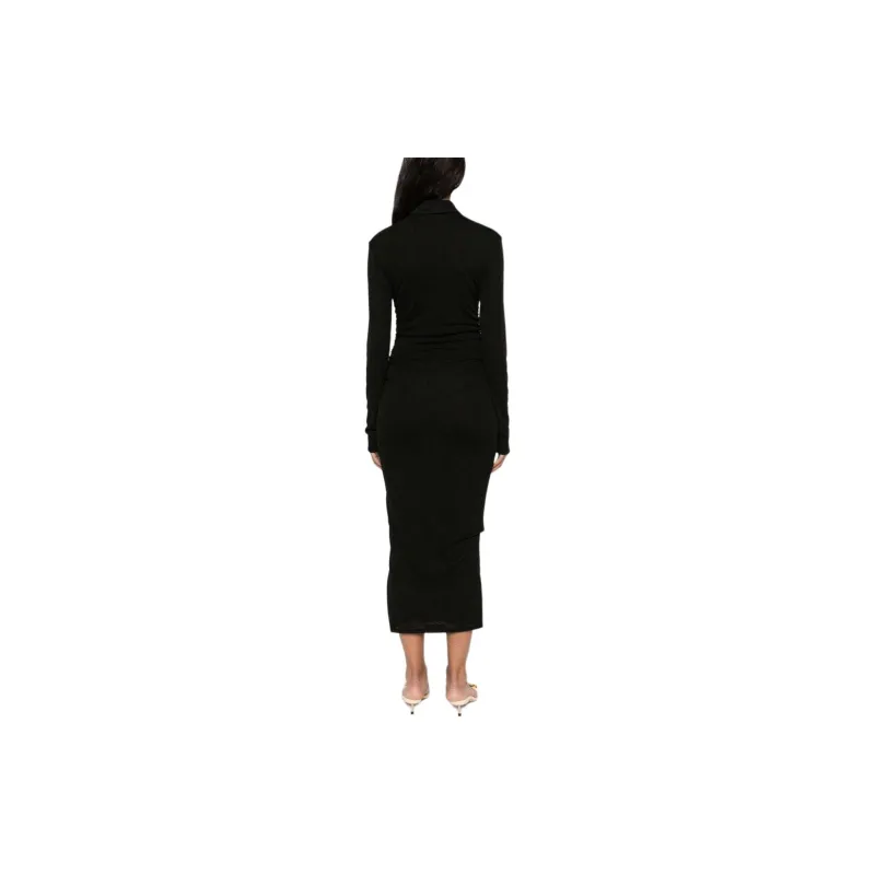 NANUSHKA Mesh Jersey Shirt Dress-1