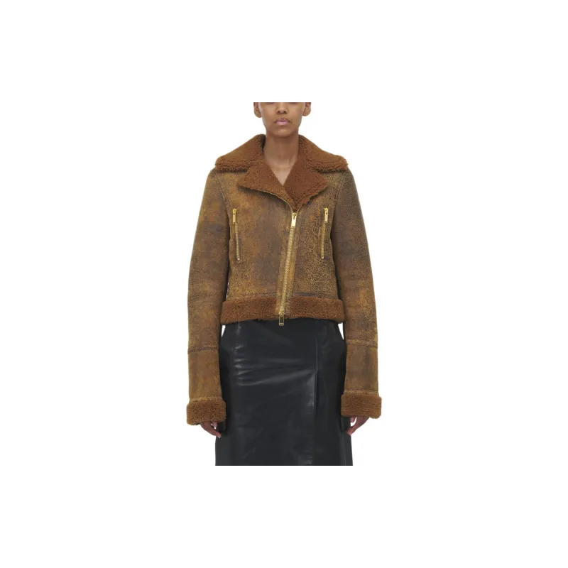 Alexander McQueen Off-Center Zip Aviator Jacket-4