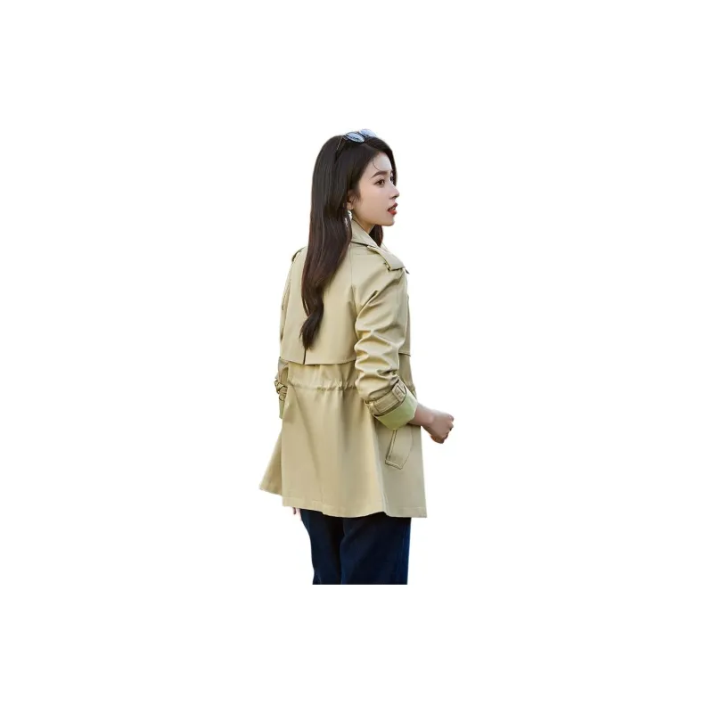 Yi Mengyuan Trench Coat Women's Khaki-1