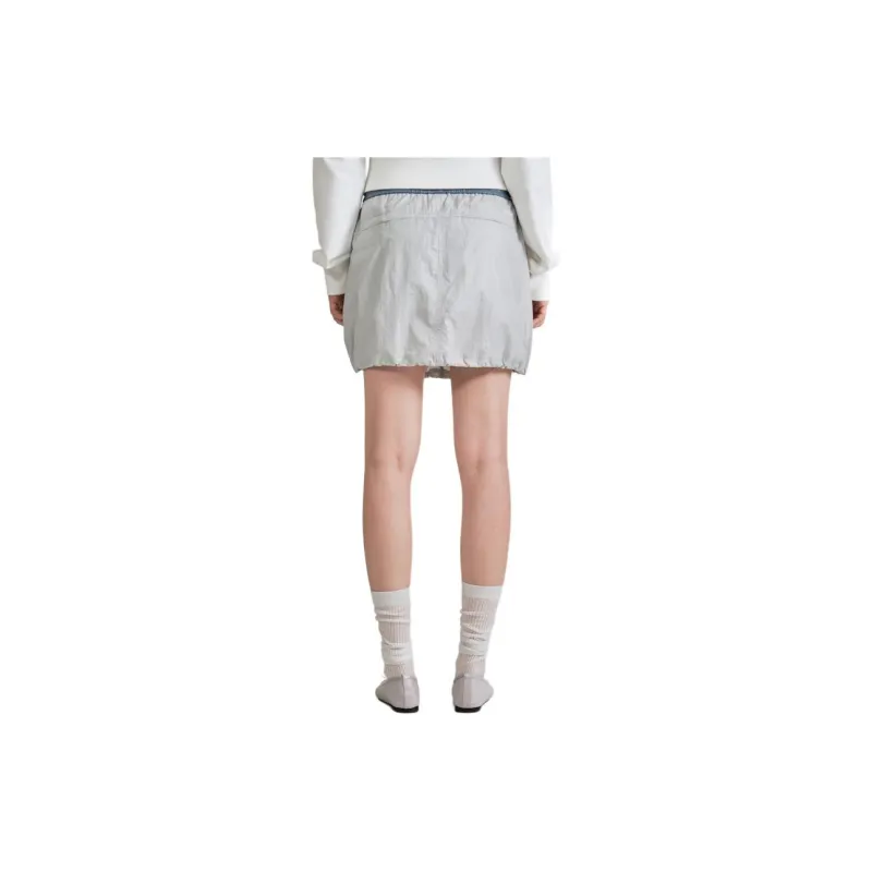 COVERNAT SS24 Casual Short Skirts Women's Light Gray-6
