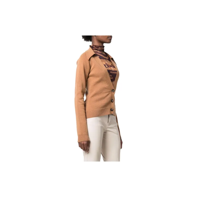NANUSHKA Jodi Rib trimmed Knitted Cardigan-3