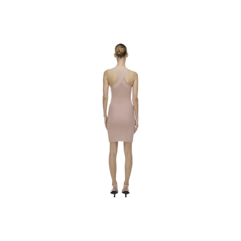 ARITZIA Babaton Sculpt Knit Criss Cross Dress Sleeveless Dress Women's Kasha Taupe-3