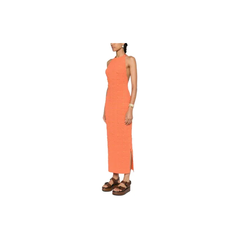 NANUSHKA SS24 Sleeveless Dress Women's Sunset Orange-3