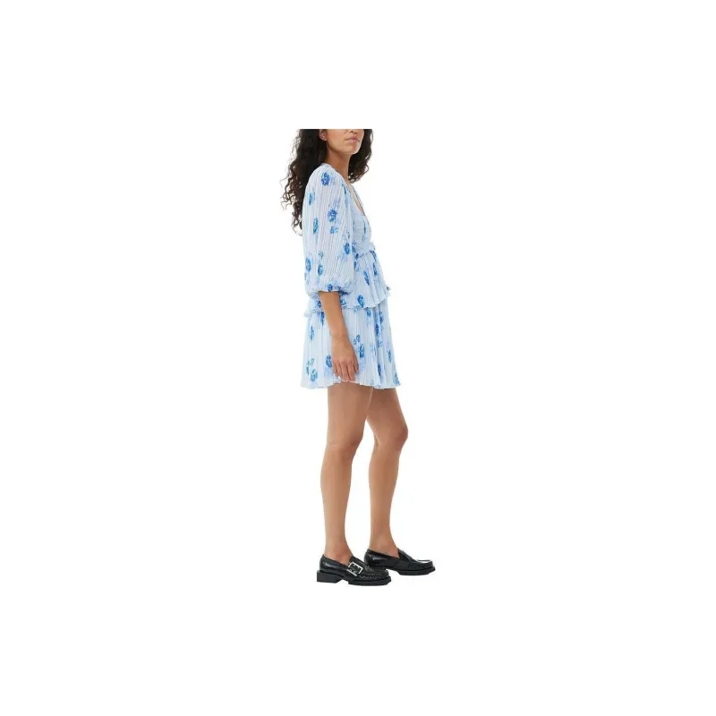 GANNI Allover Floral Printed Mini Dress-2