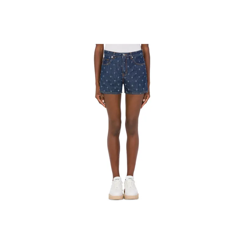 MOSCHINO Denim Shorts Women's Dark Blue-1