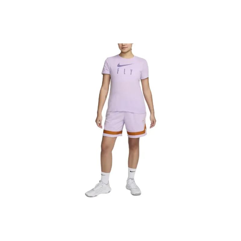 Nike Swoosh Fly Basketball Shorts Women's Purple Mist-1