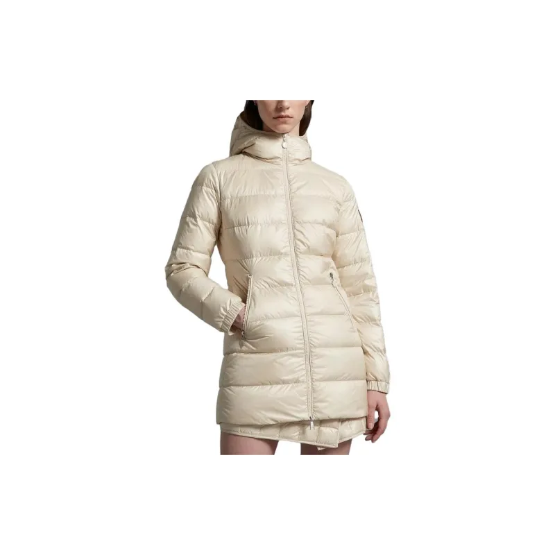 Moncler Glements Series Down Jackets Women's Beige-2
