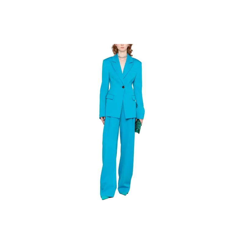 The Attico Single Breasted Long Sleeved Blazer-2