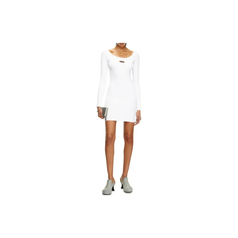 DIESEL M-Vera Off-The-Shoulder Ribbed-Knit Dress-1