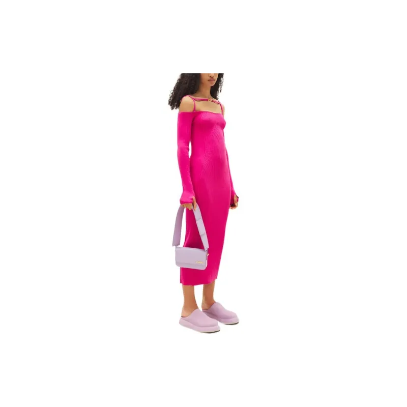 Jacquemus Long-Sleeved Dresses Women's Rose Red-3